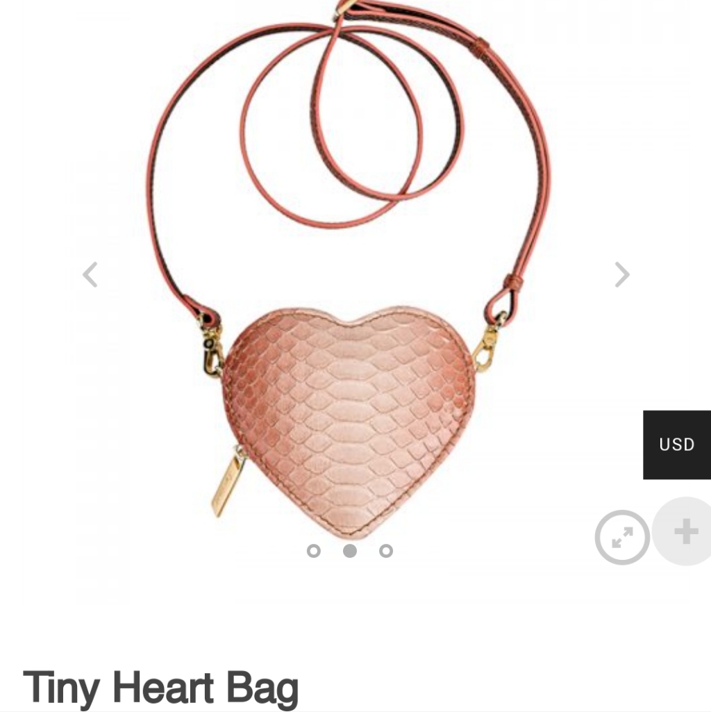 Suvimol Python "Tiny Heart" Bag